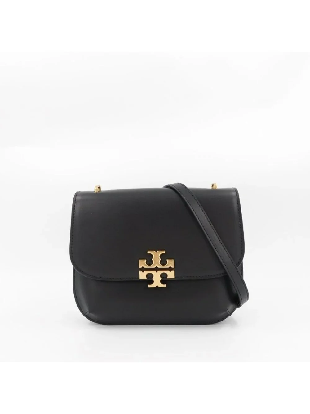 Tory Burch Eleanor Slim Saddlebag Black OS
